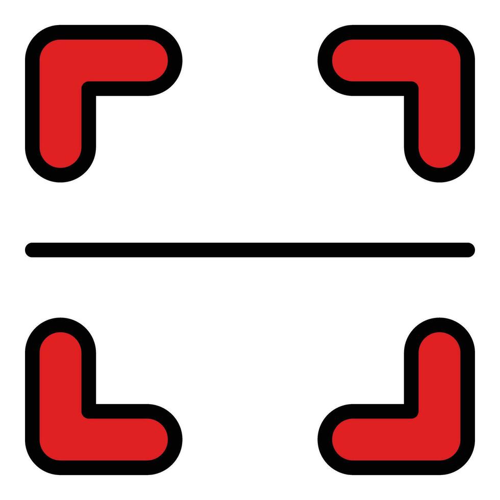 Square barcode icon vector flat