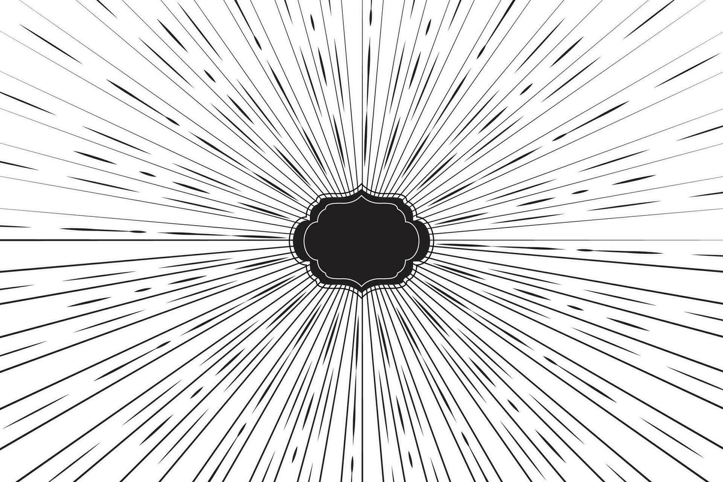 Hand Drawn Comic Abstract Motion Speed Line Zoom Effect Backgroundd vector