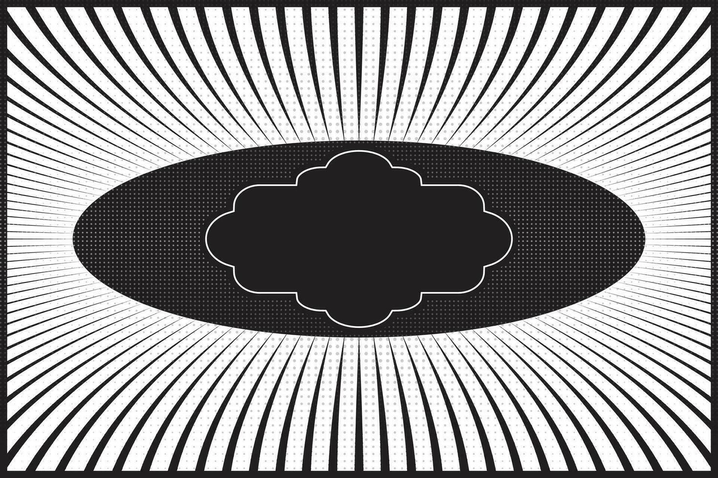 Comic Hand drawn zoom lines motion background And Sunburst pattern vector