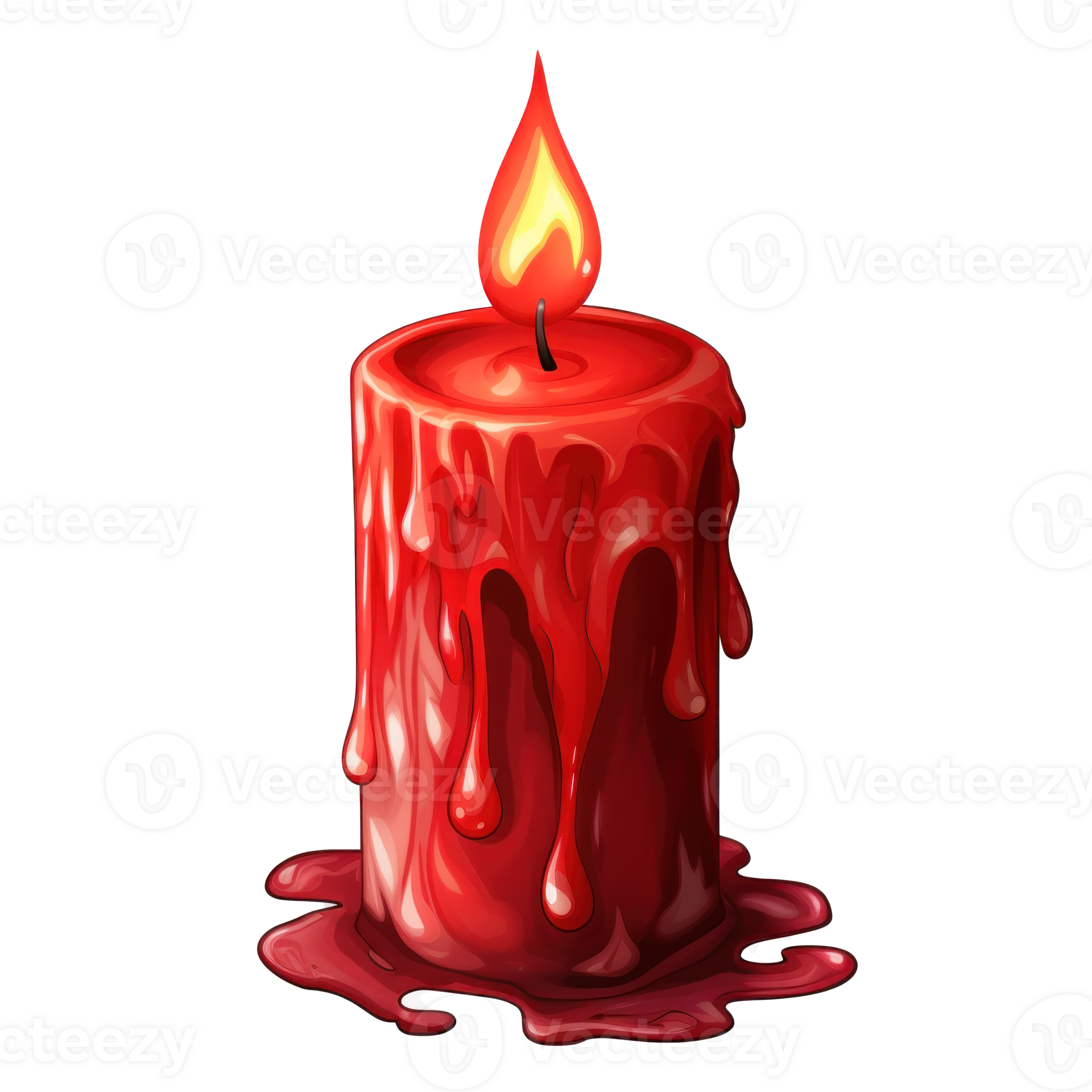 Red candle isolated 26603409 PNG