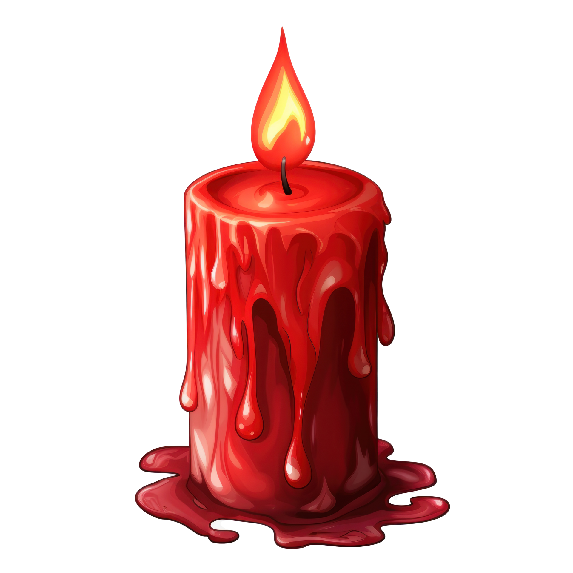 Red candle isolated 26603409 PNG
