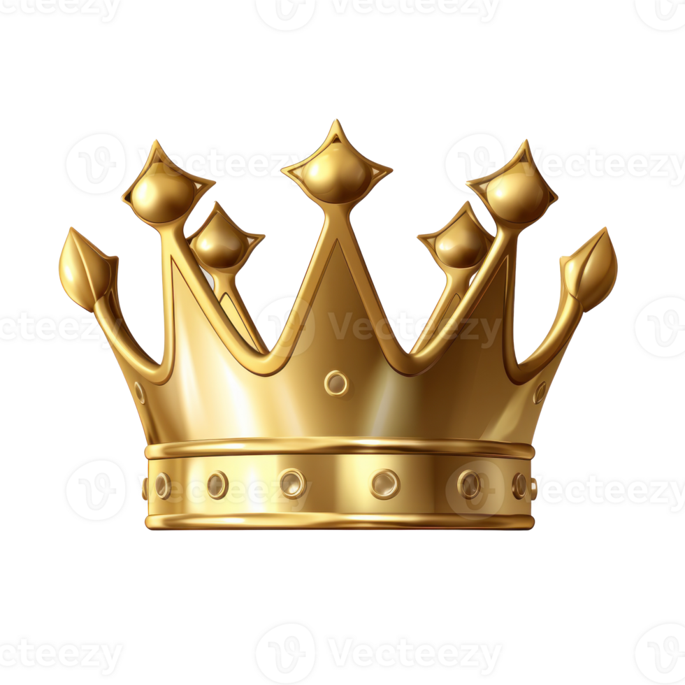 Golden crown isolated 26603417 PNG