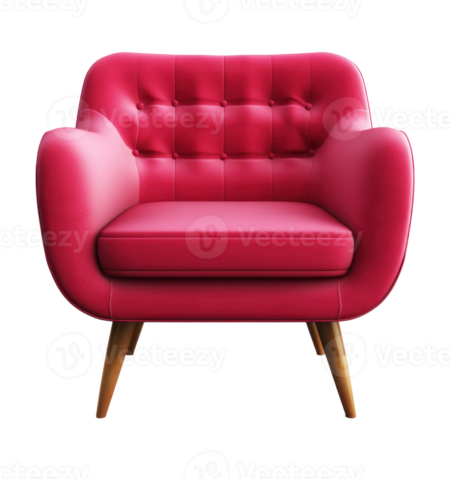 Modern red chair isolated 26603418 PNG