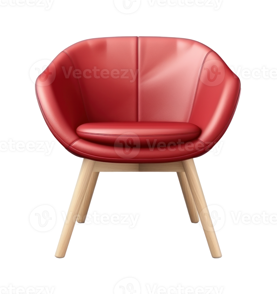 Modern red chair isolated 26603465 PNG