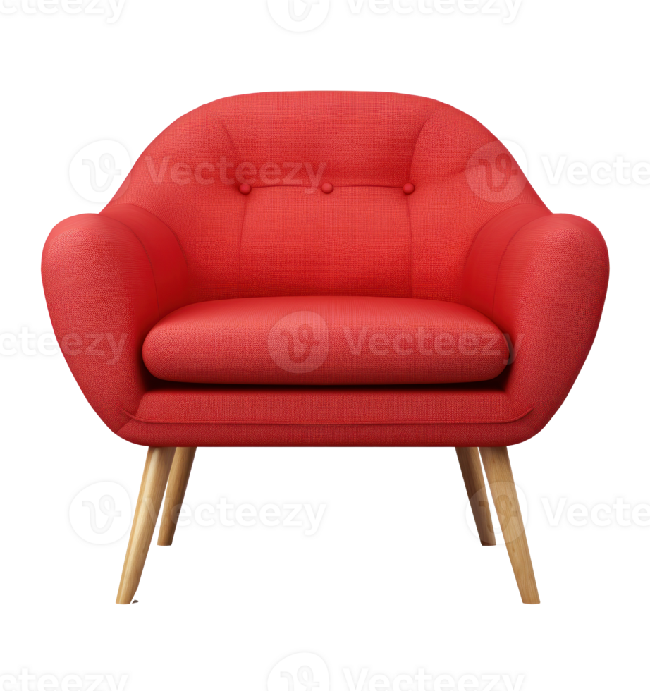 Modern red chair isolated 26603466 PNG