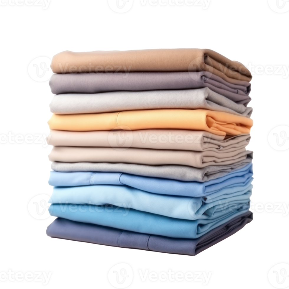 Stack of clothes isolated png