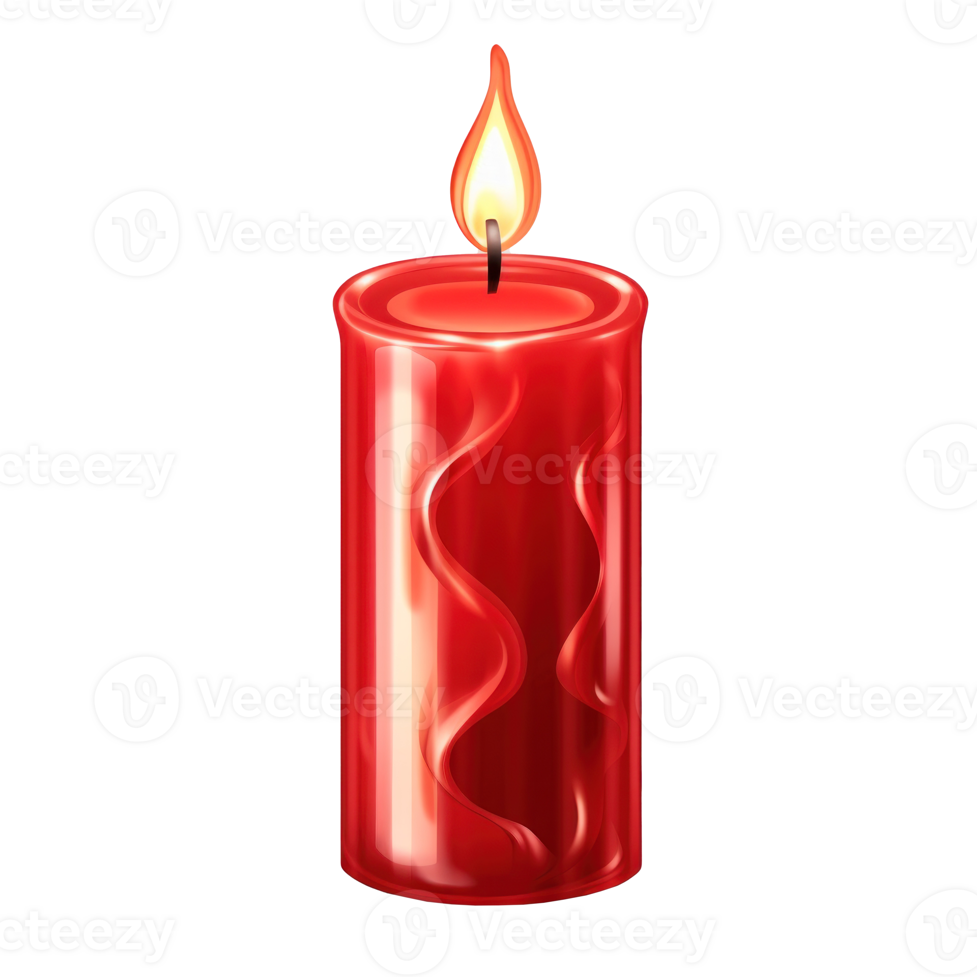 Red candle isolated 26603531 PNG