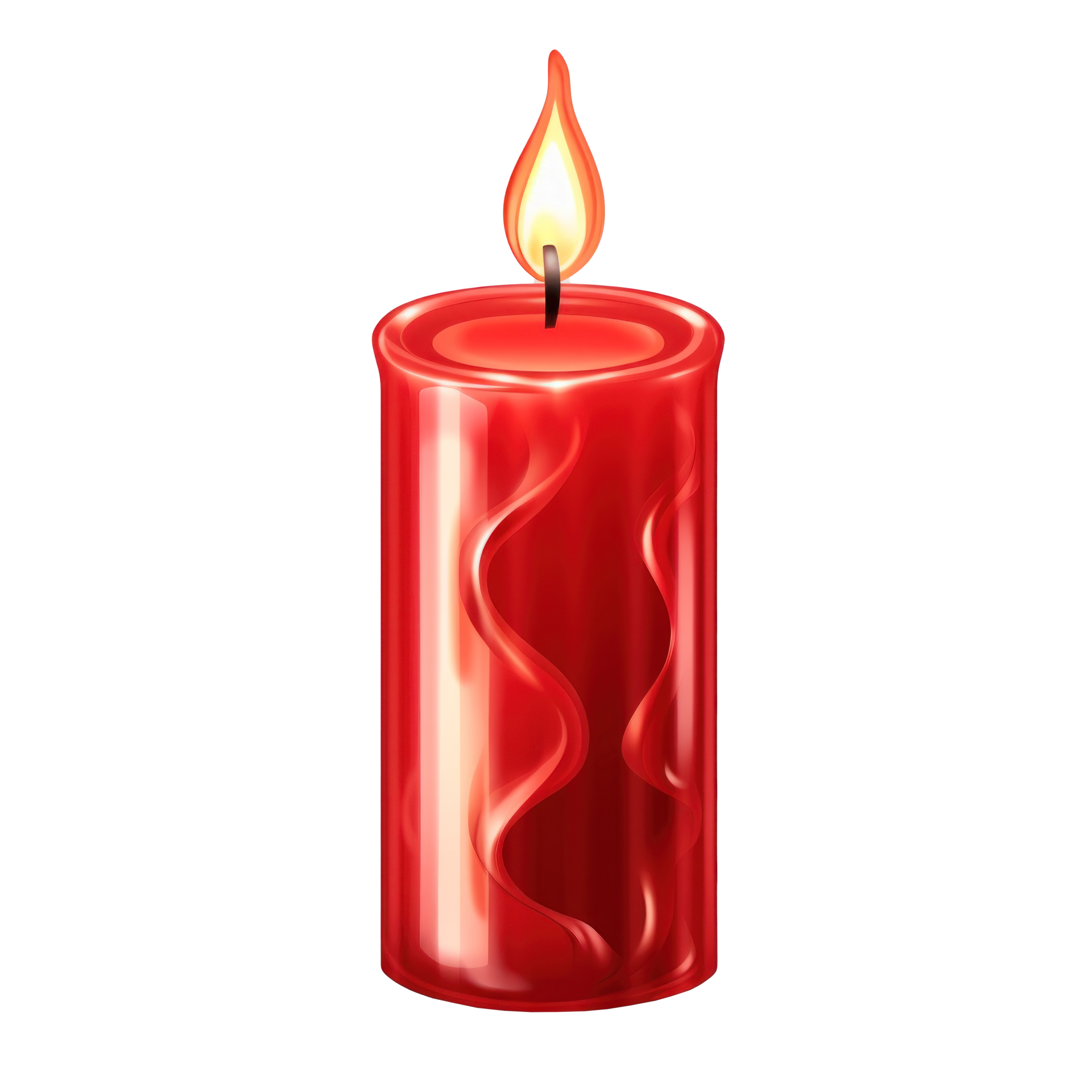 Red candle isolated 26603531 PNG