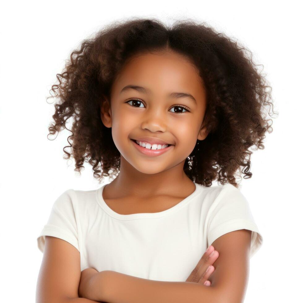 Beautiful African American Girl Isolated 26603572 Stock Photo At Vecteezy