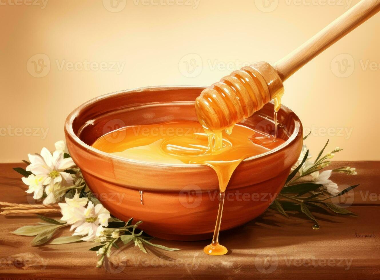 Golden honey background photo