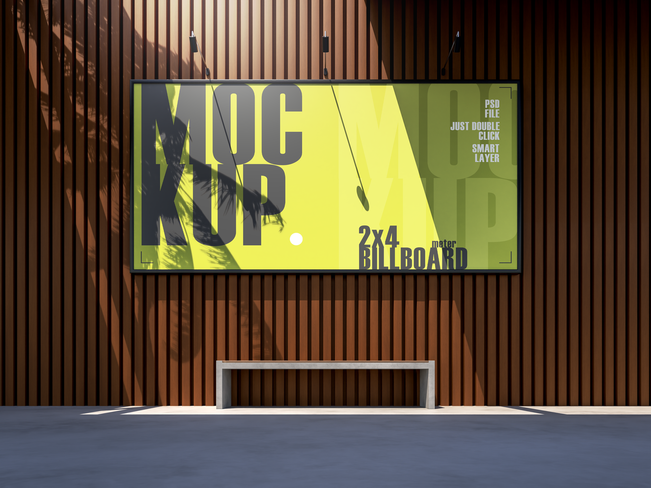 street billboard mockup psd