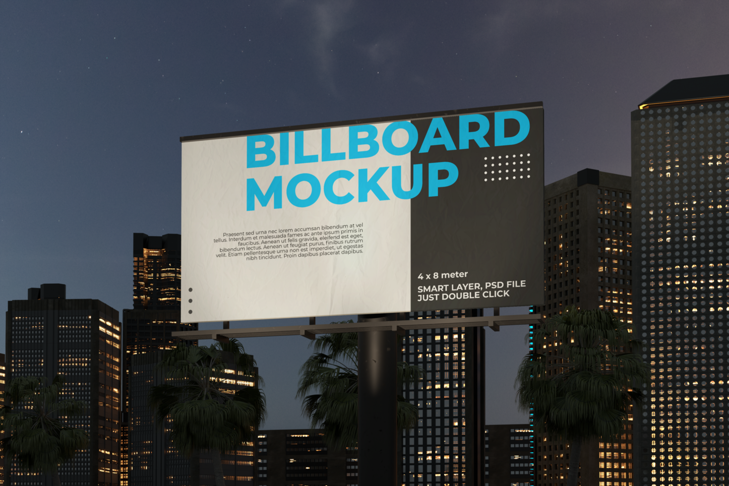 Roadside Billboard Mockup psd