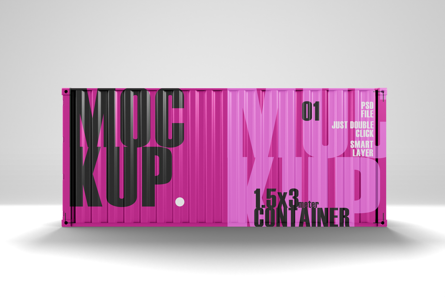 shipping container mockup psd