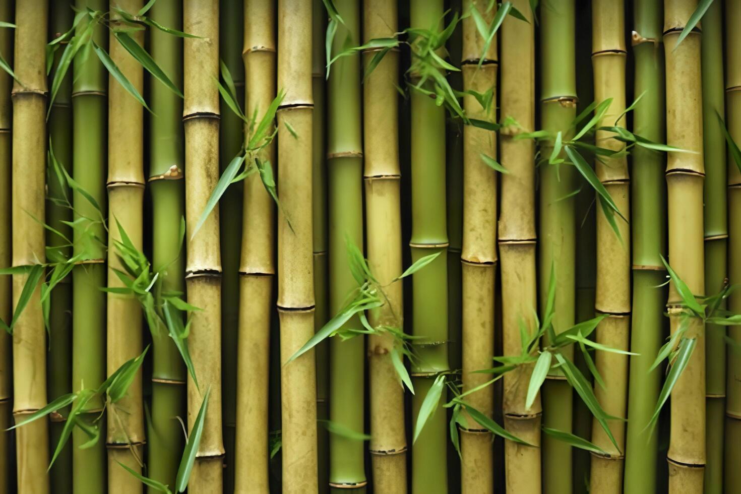 Natural Green Bamboo Texture or Pattern Background, photo