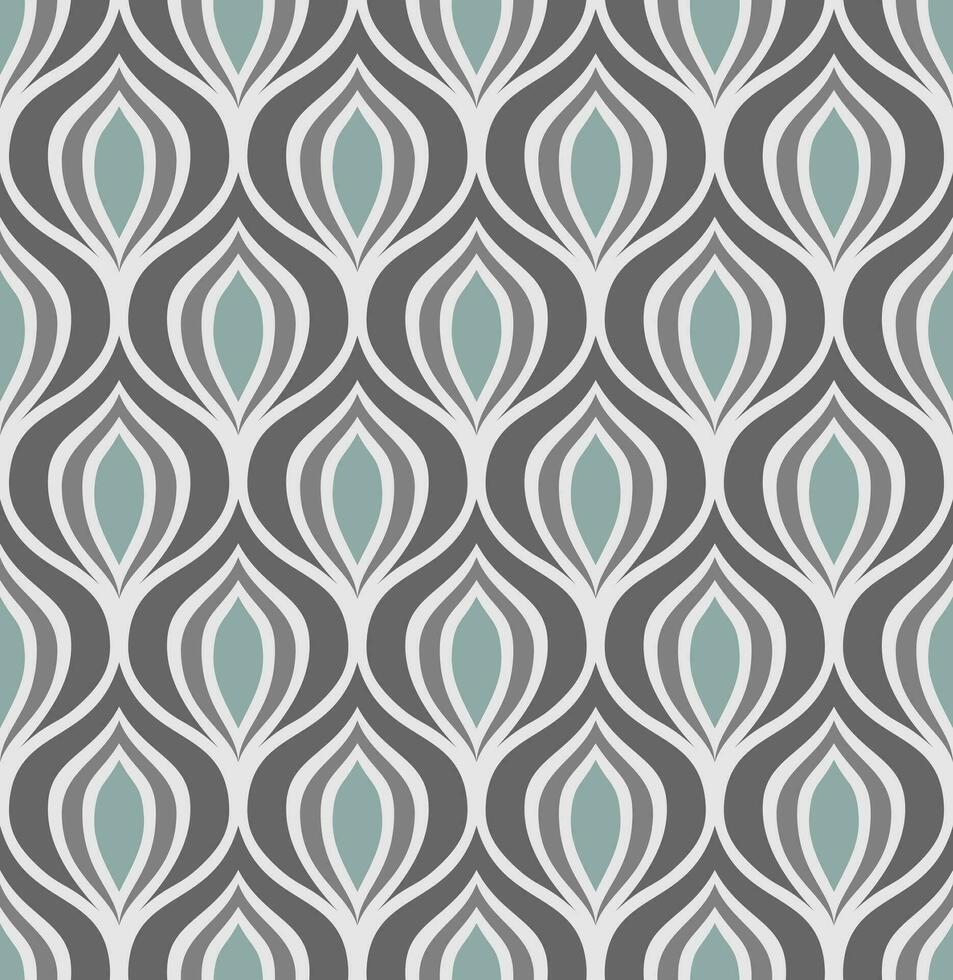 ligero gris vector sin costura antecedentes con ligero azul y gris resumen cifras en Arte deco estilo