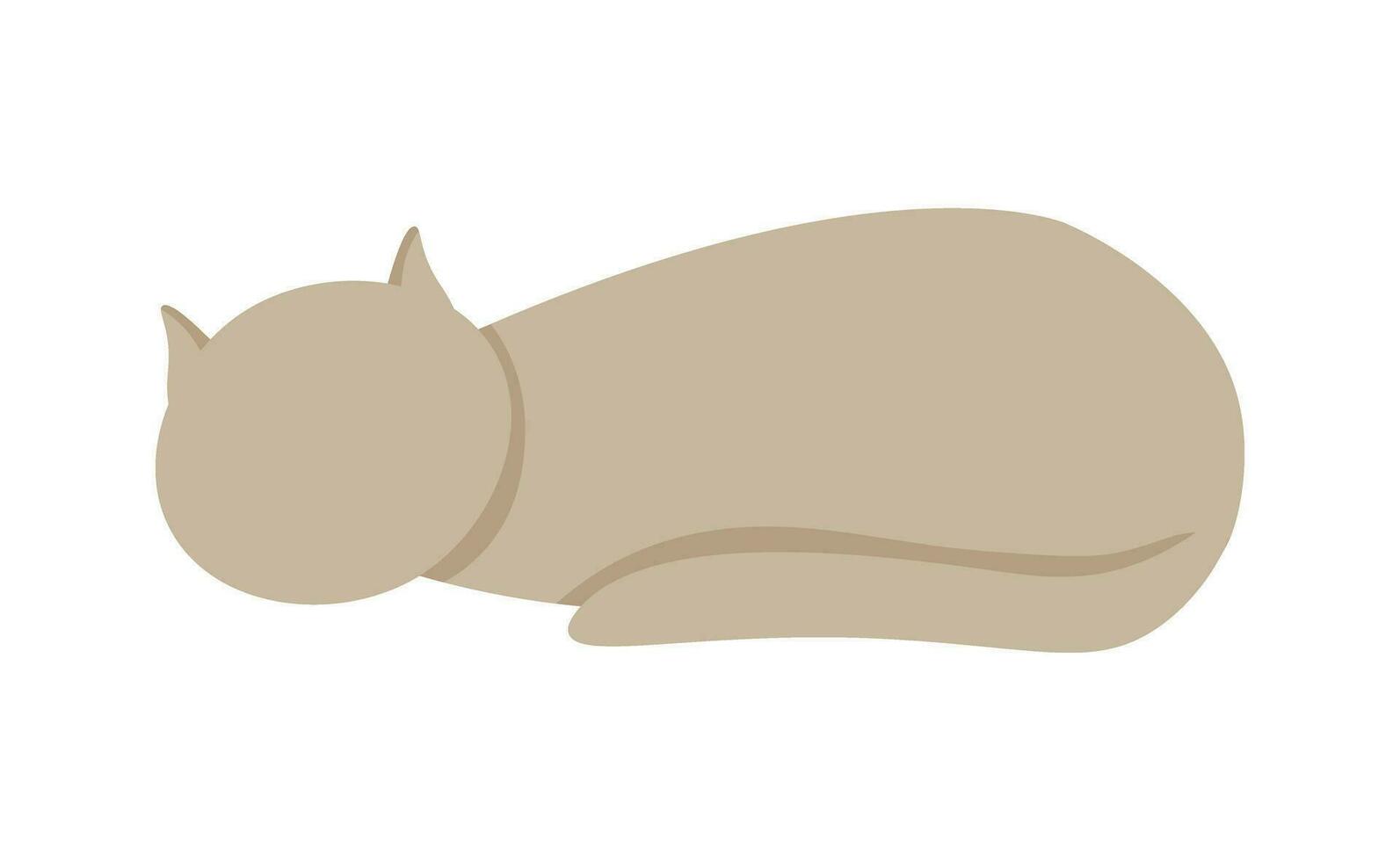 The cat is sleeping vector