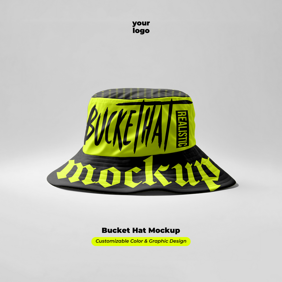 REALISTIC BUCKET HAT MOCKUP psd