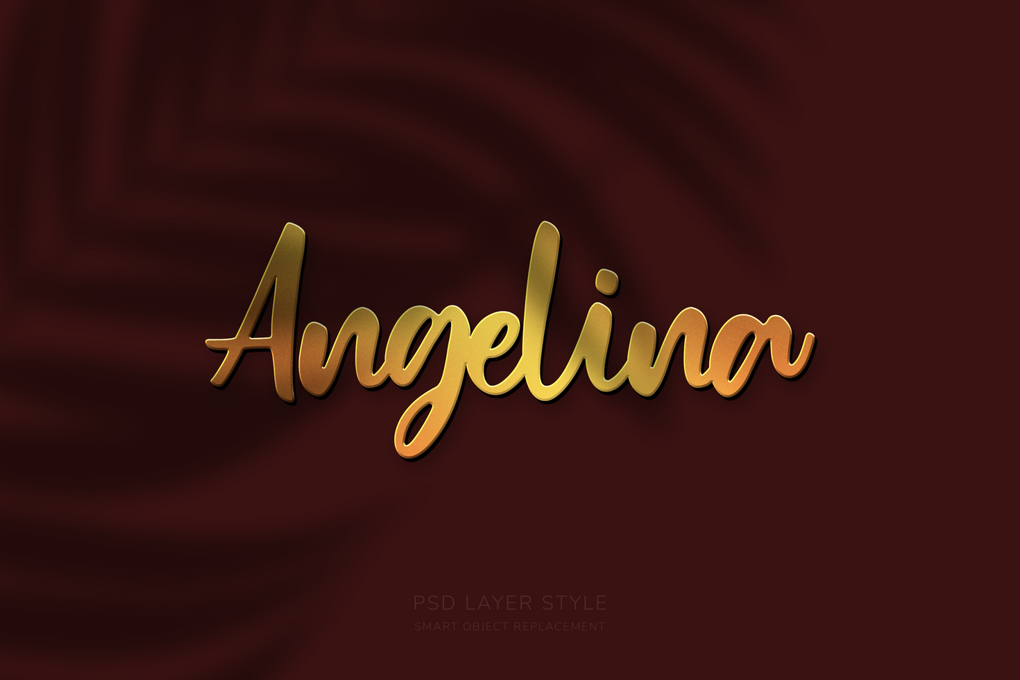 3D Gold Text Effect psd