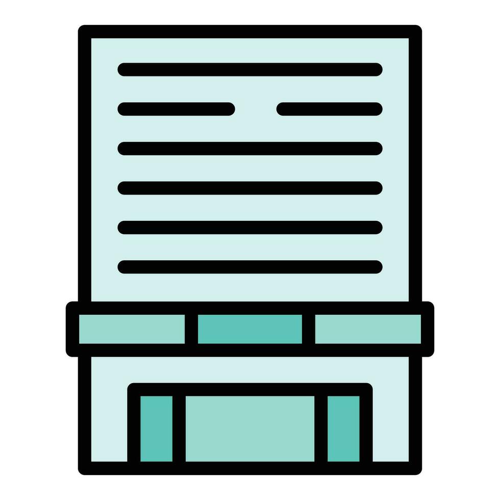 Office multistory icon vector flat