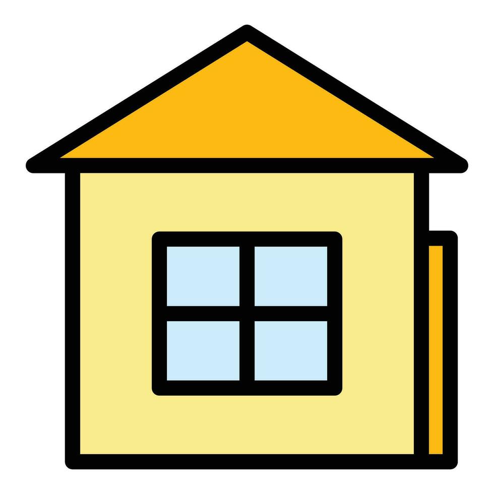 Home isolation icon vector flat