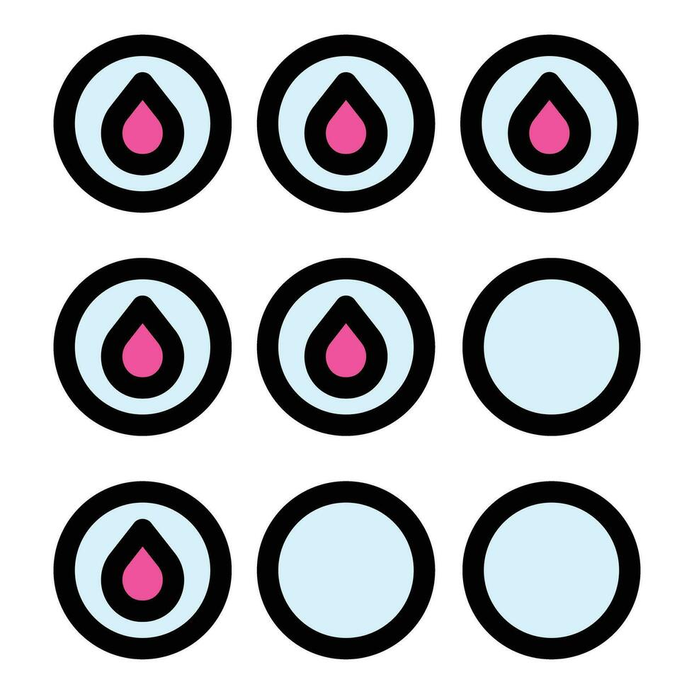 Menstrual period icon vector flat