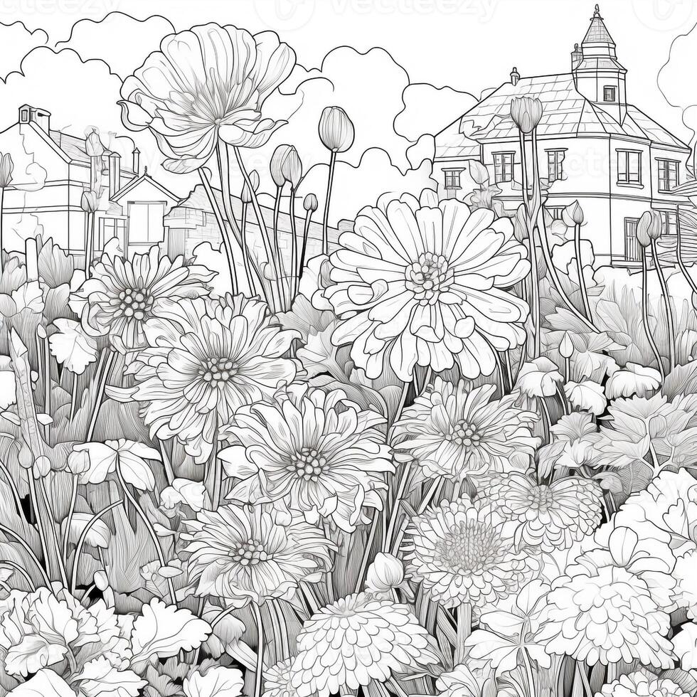 Garden Coloring Pages photo