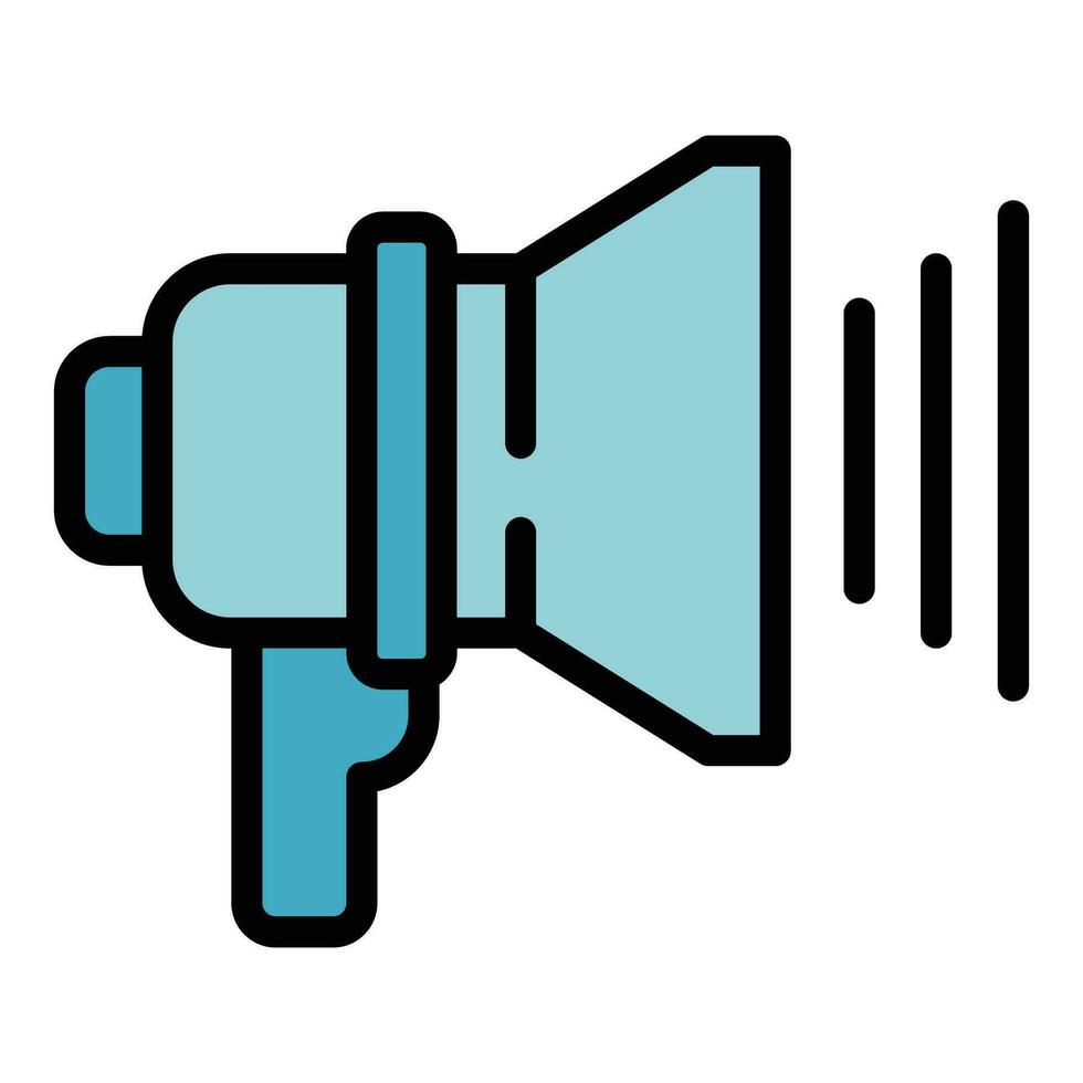 Fraud megaphone icon vector flat