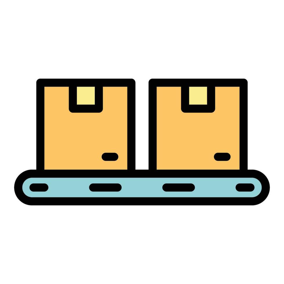 Production workflow icon vector flat