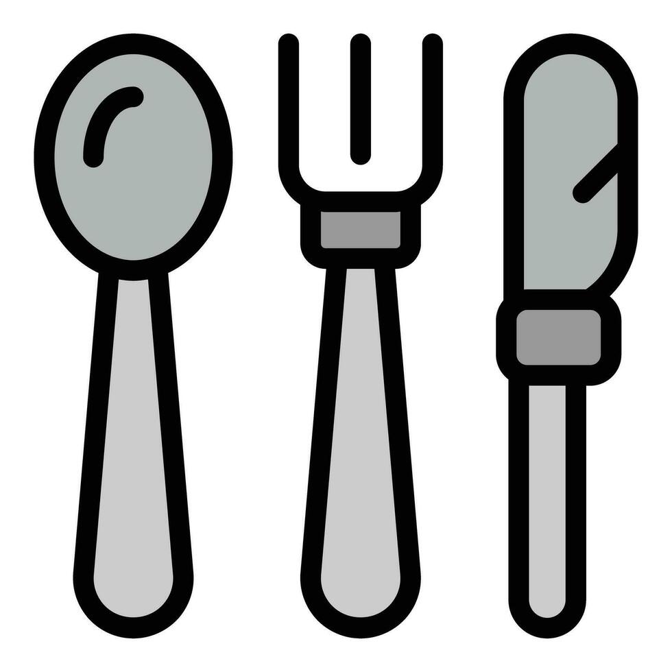 Tableware icon vector flat