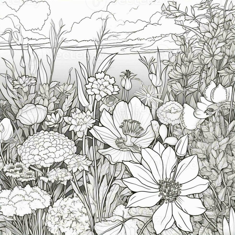 Garden Coloring Pages photo