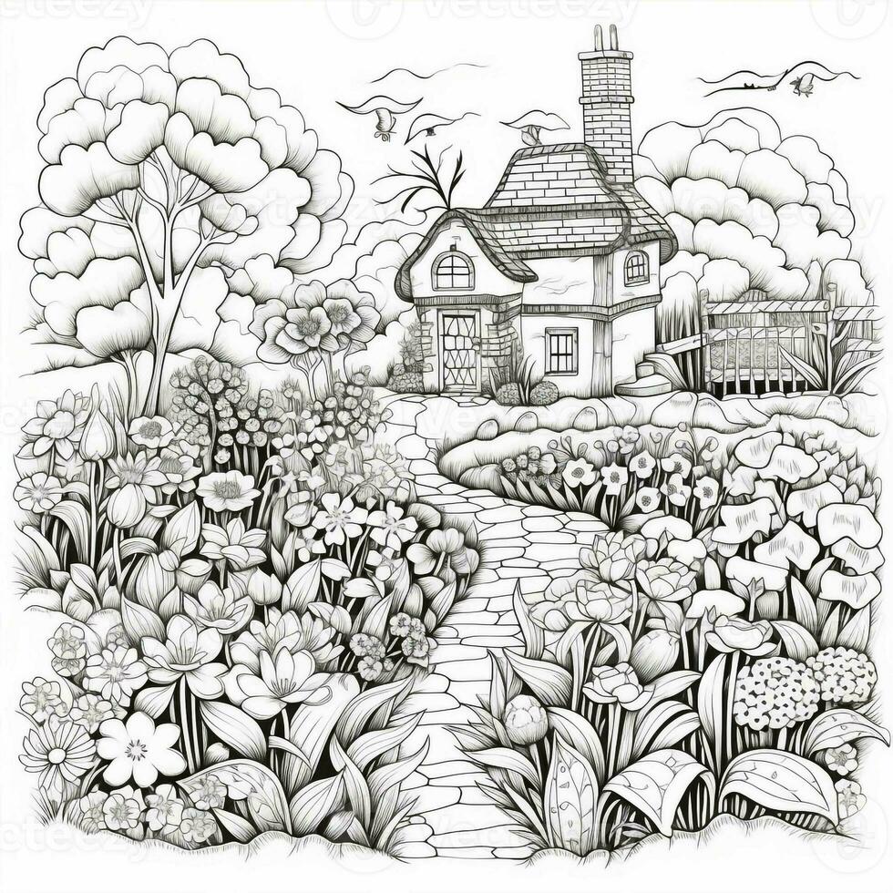 Garden Coloring Pages photo