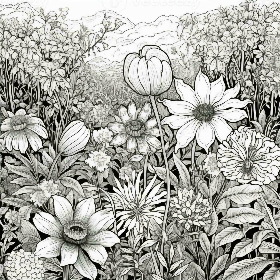 Garden Coloring Pages photo