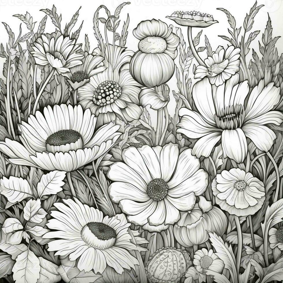 Garden Coloring Pages photo