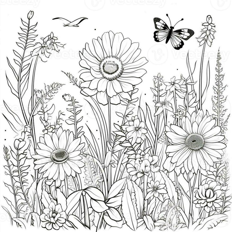 Garden Coloring Pages photo