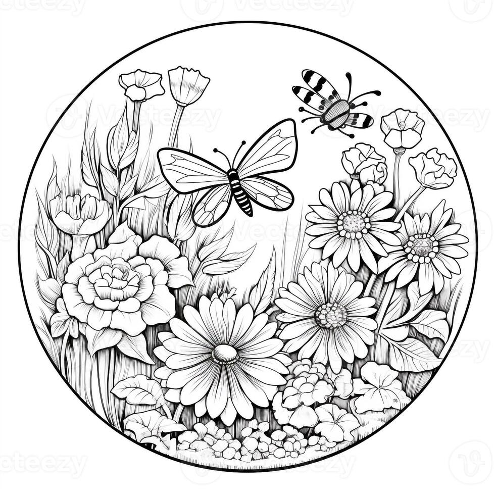 Garden Coloring Pages photo