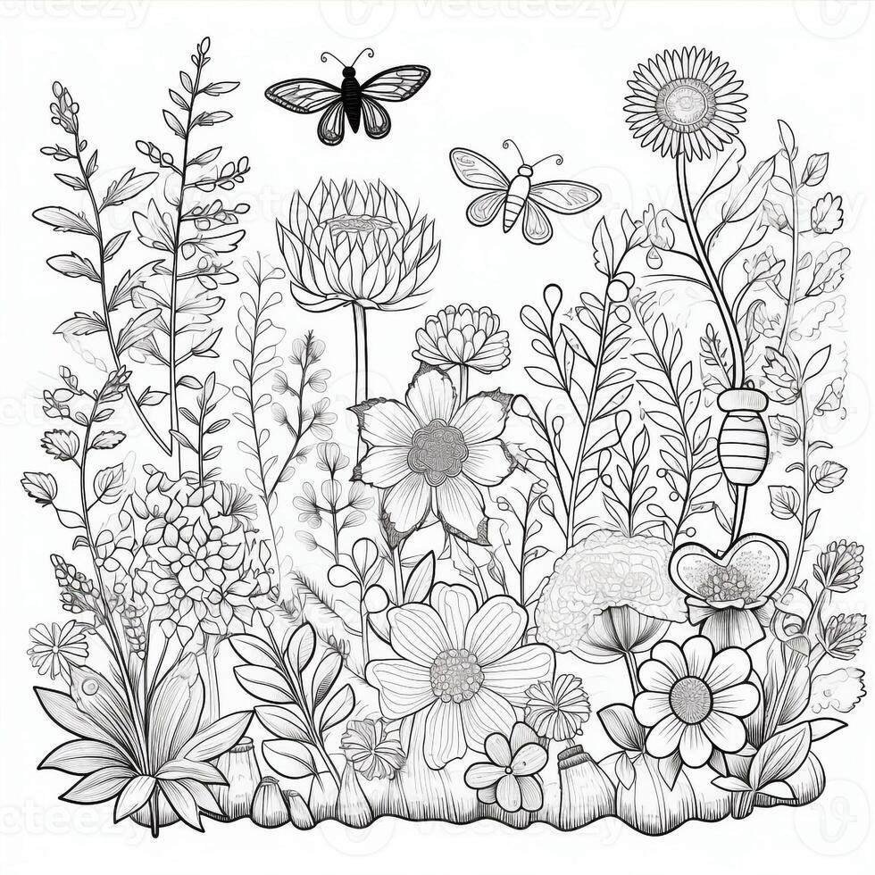 Garden Coloring Pages photo