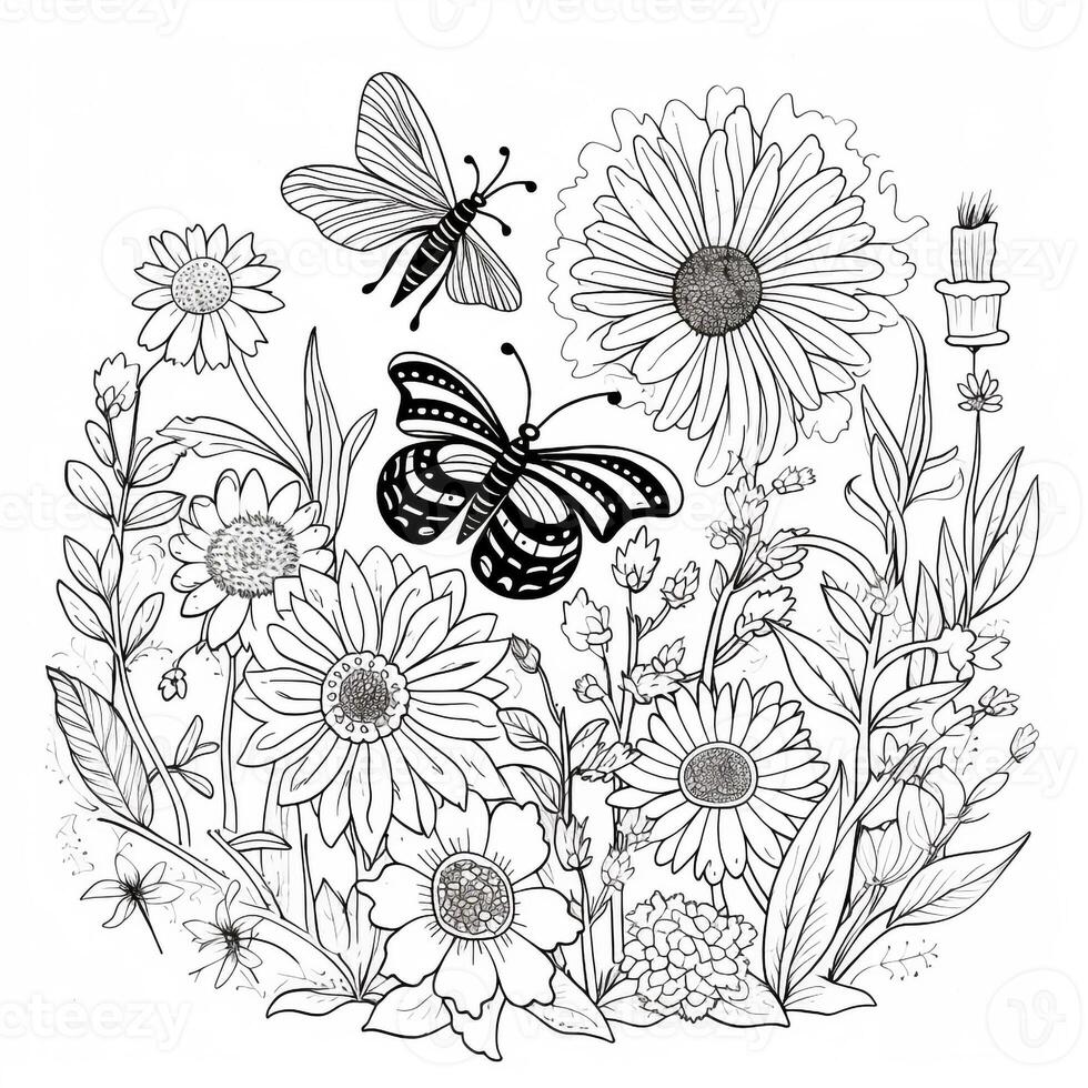 Garden Coloring Pages photo