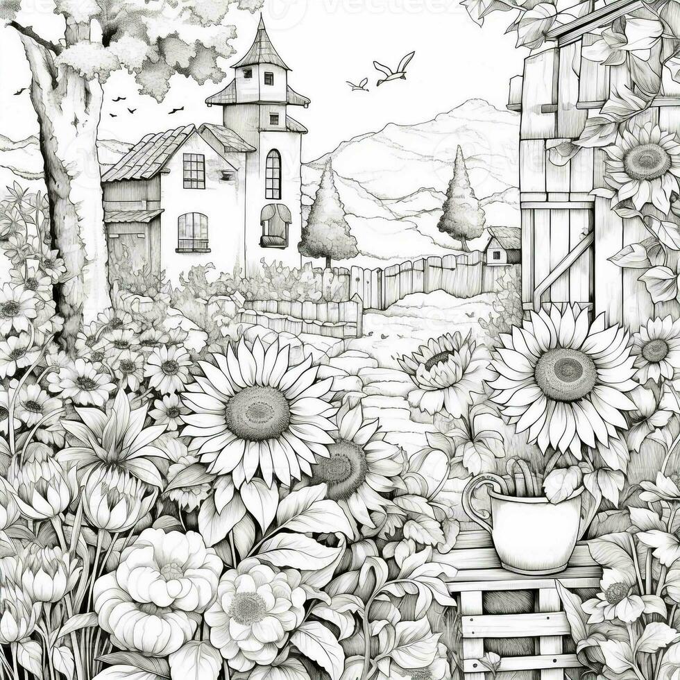 Garden Coloring Pages photo