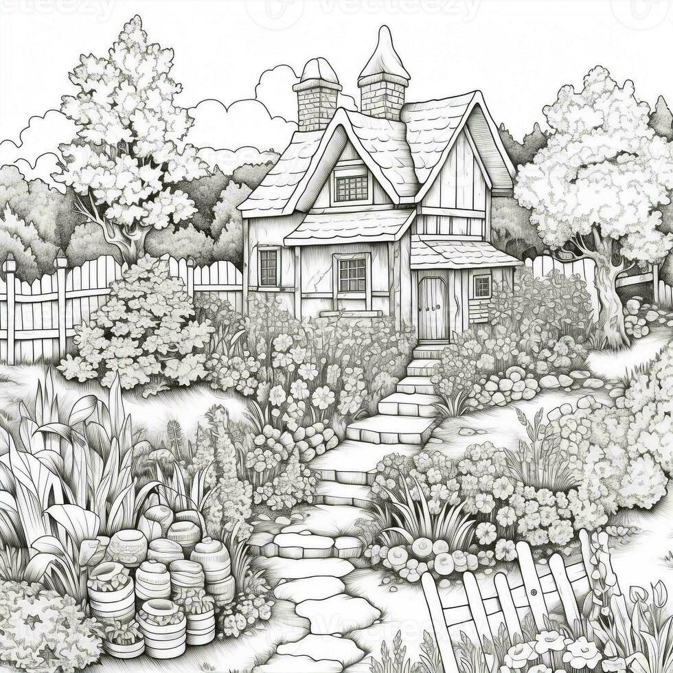 Garden Coloring Pages photo