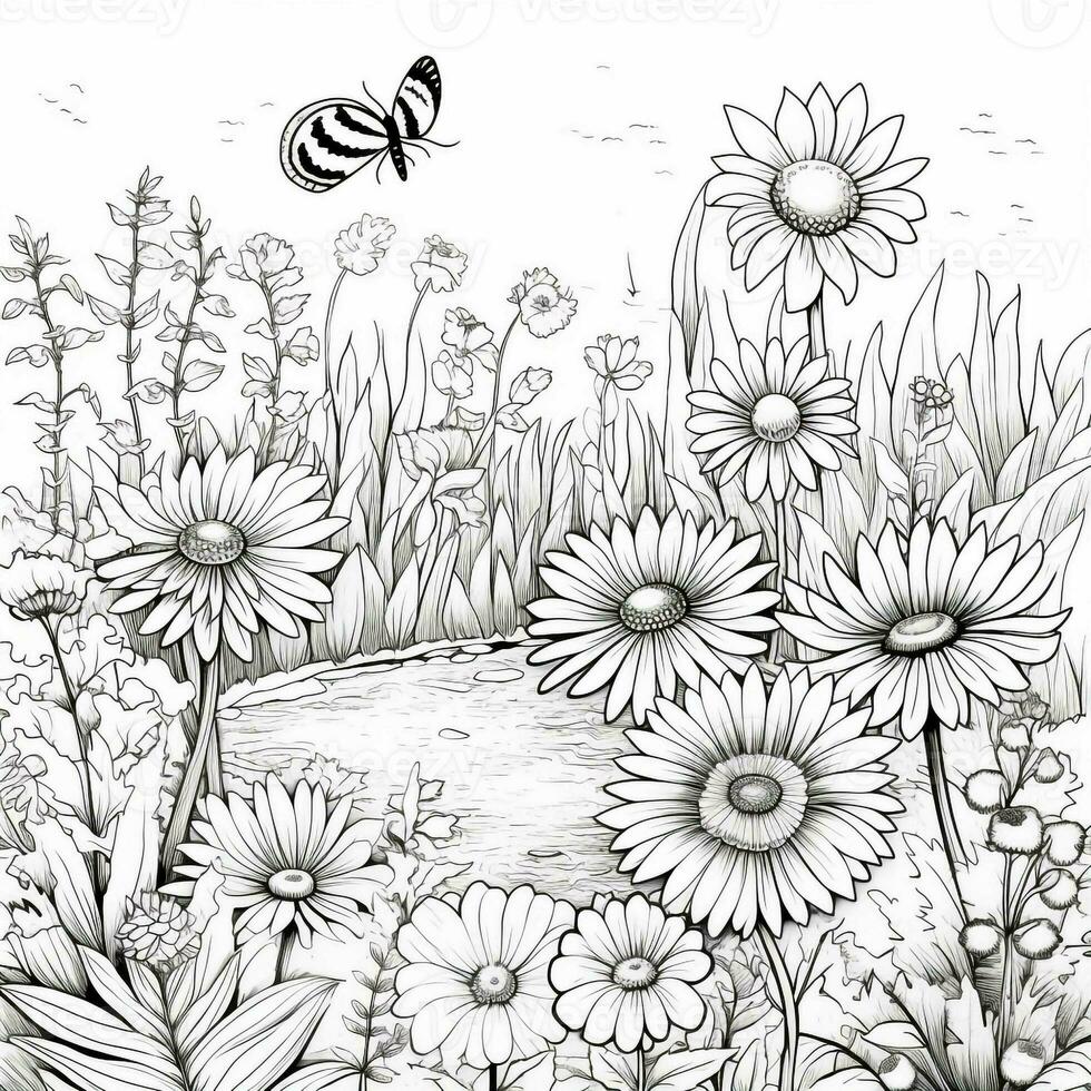 Garden Coloring Pages photo