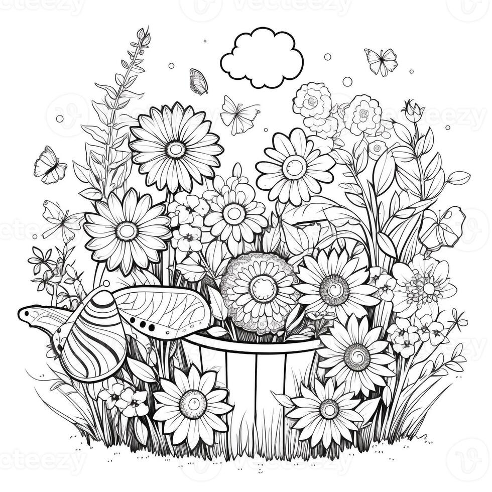 Garden Coloring Pages photo