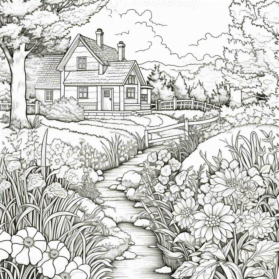 Garden Coloring Pages photo