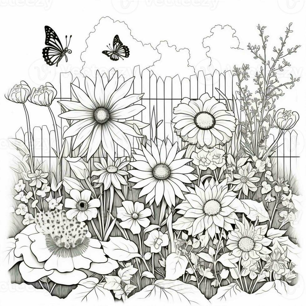 Garden Coloring Pages photo