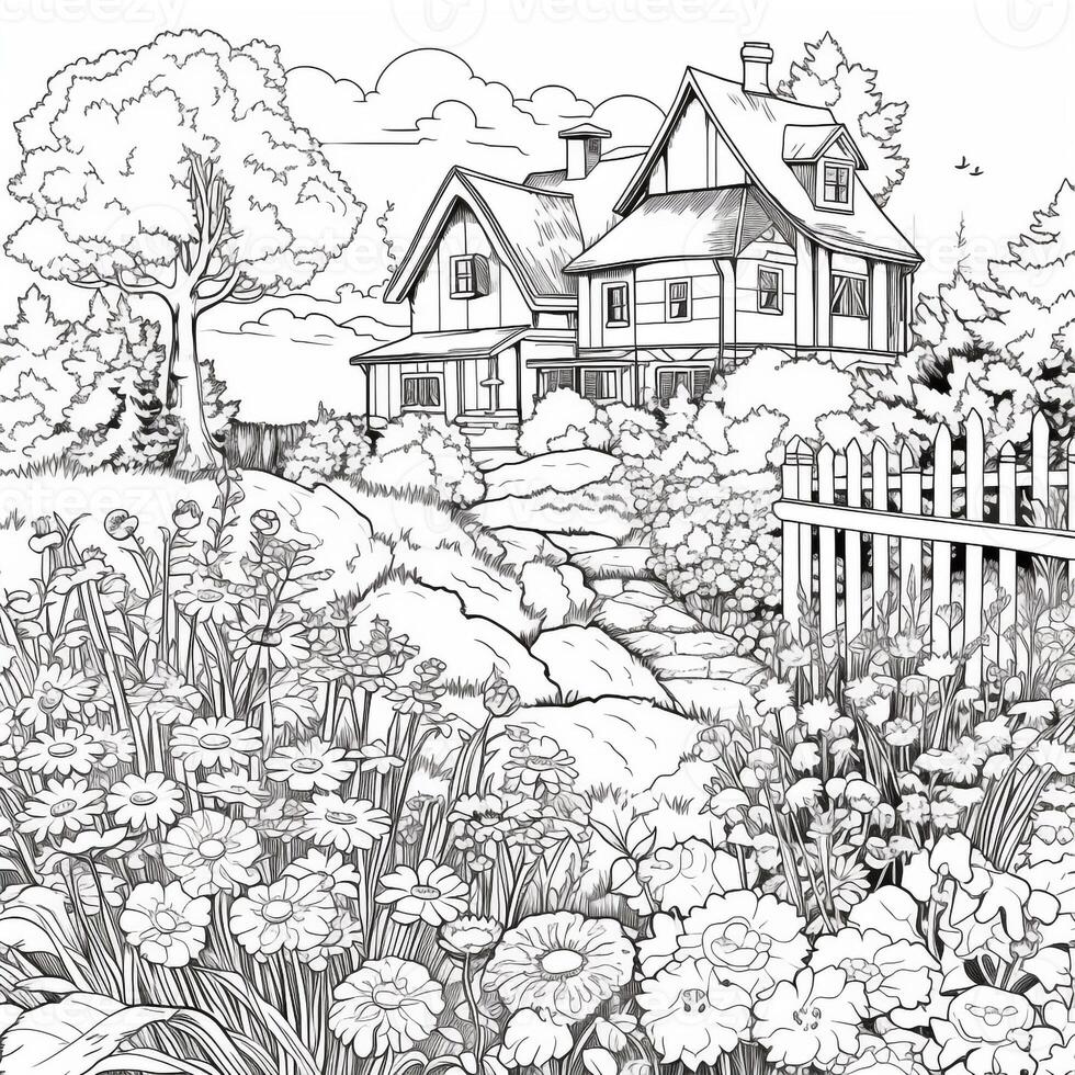 Garden Coloring Pages photo