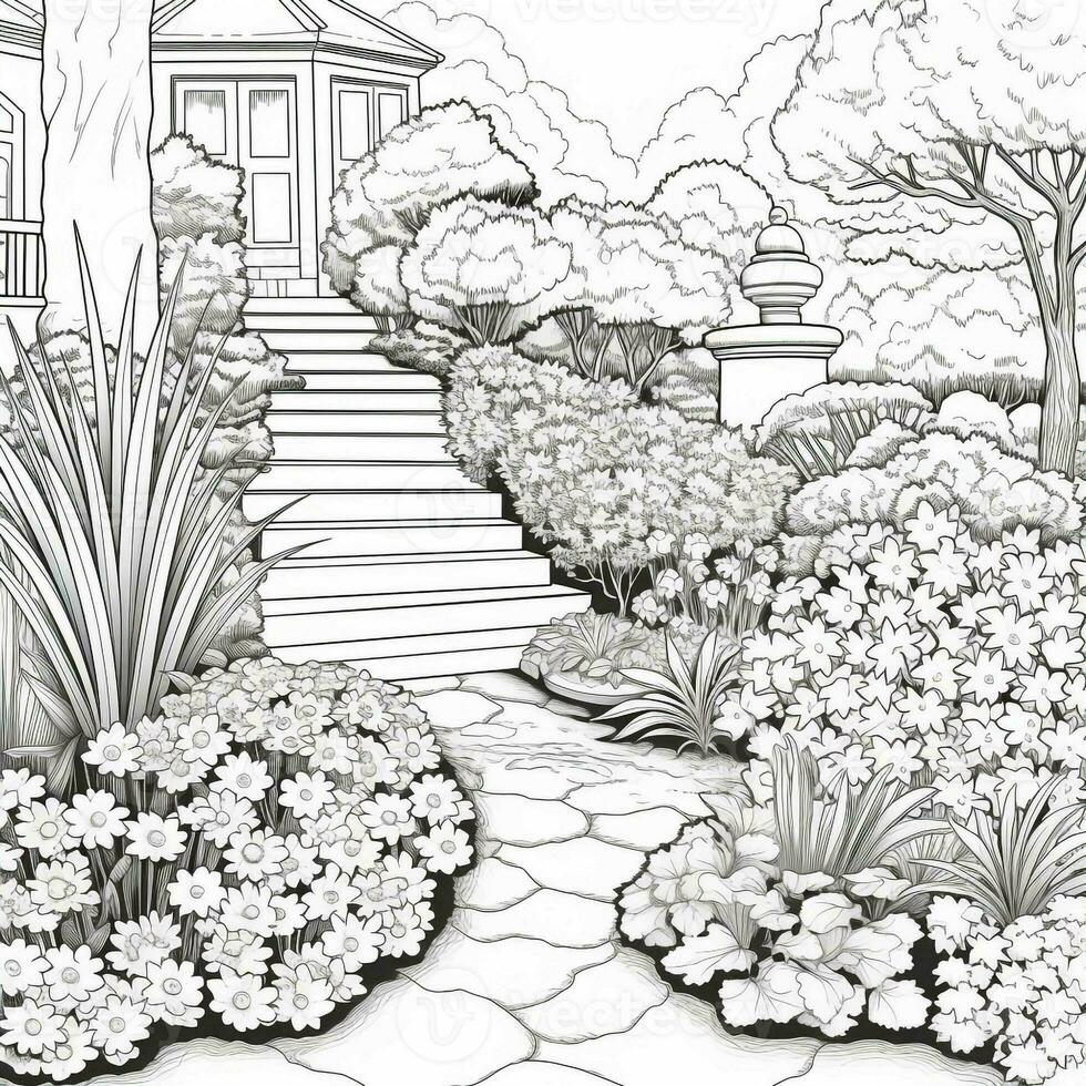 Garden Coloring Pages photo