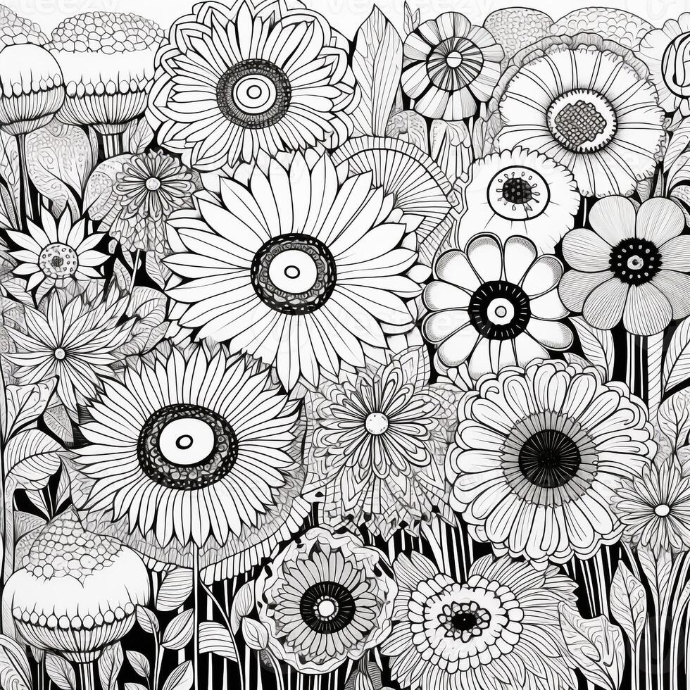 Garden Coloring Pages photo