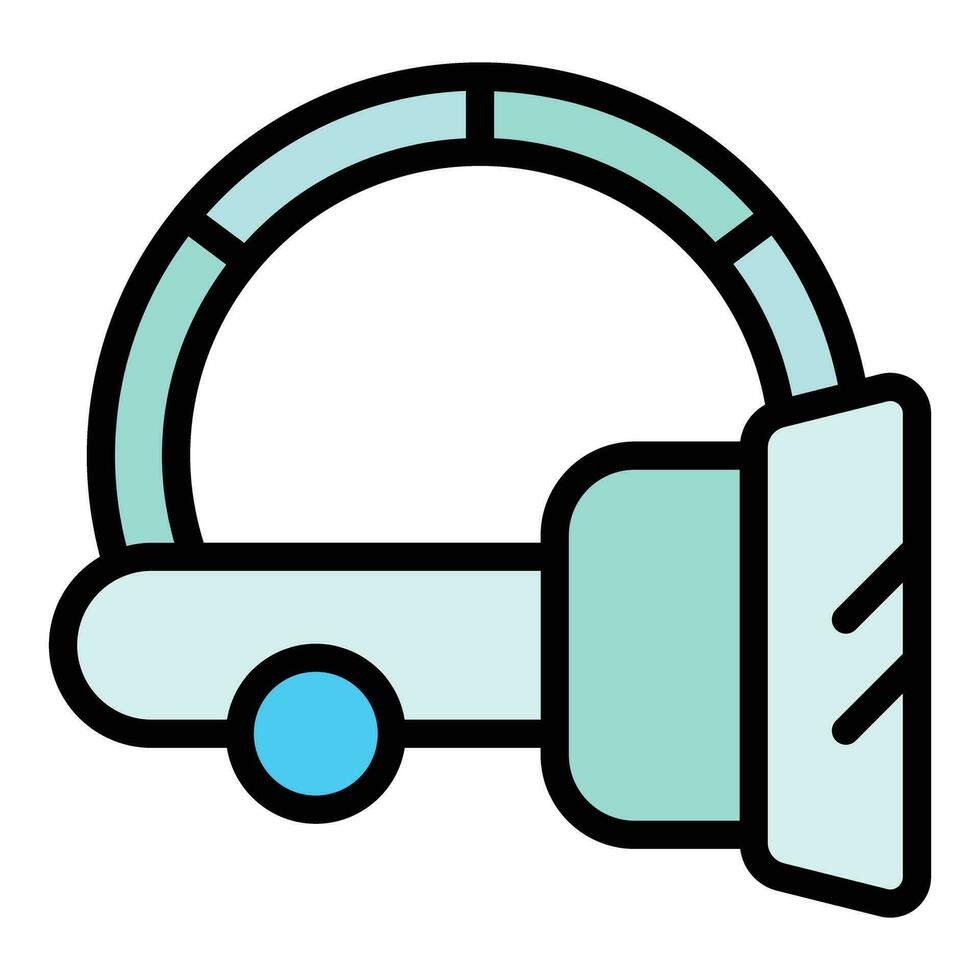 Vr headset icon vector flat