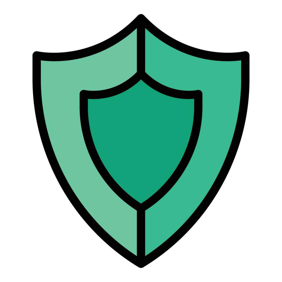 Shield security defence icon vector flat