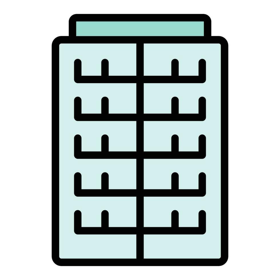 Skyscaper multistory icon vector flat