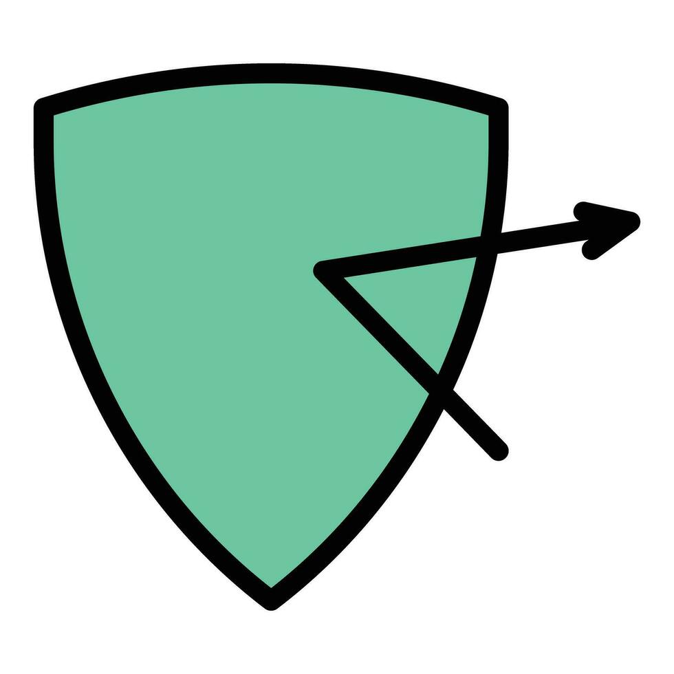 Strong shield icon vector flat 26605945 Vector Art at Vecteezy